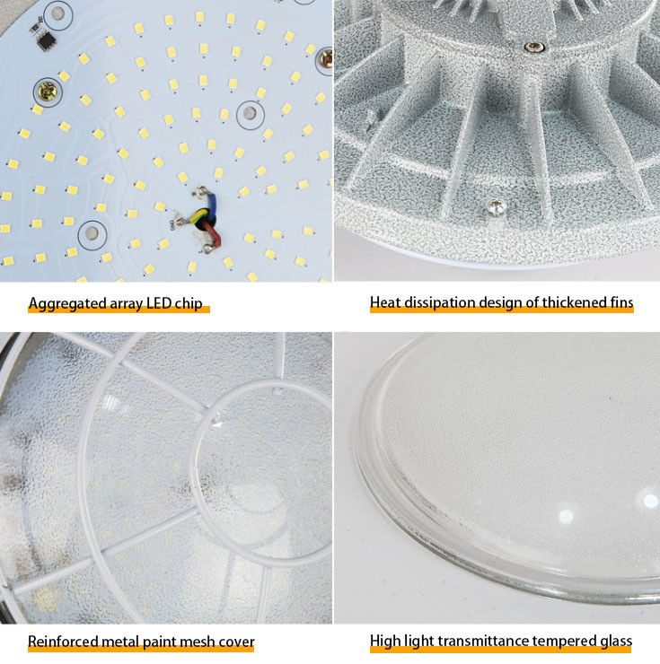 30W 50W 100W 200W Led Αντιφωτιστικό High Bay Light 110lm Φωτεινή ροή για Αποθήκη