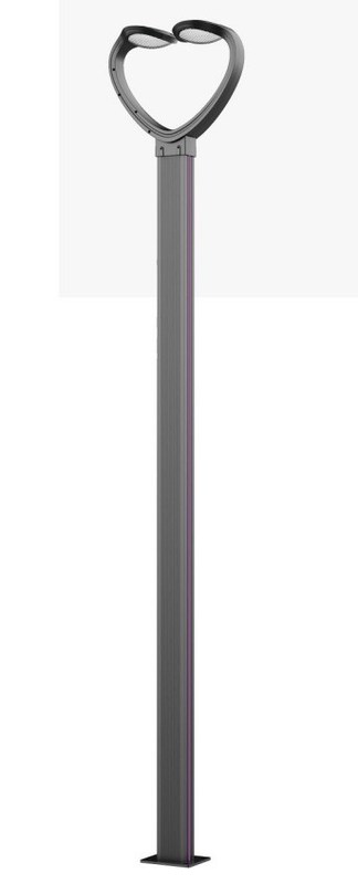 Εξωτερικό φως κήπου LED με προειδοποίηση ημερήσιου φωτός 6000K και αλουμινένιο στύλο χύτευσης